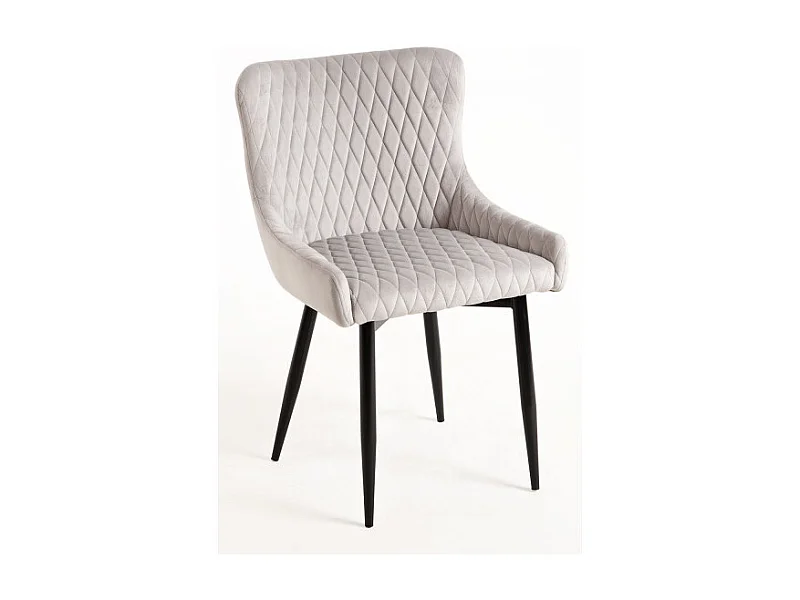 Sillas Comedor - Silla Sanda Terciopelo - Gris