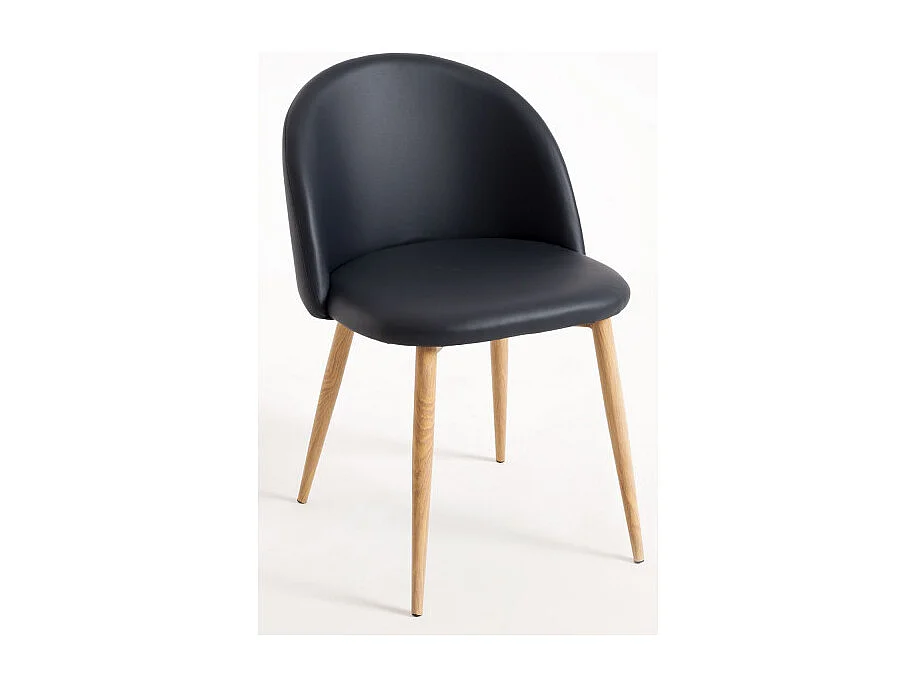 Sillas Comedor - Silla Vint Polipiel - Negro