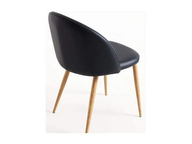 Sillas Comedor - Silla Vint Polipiel - Negro