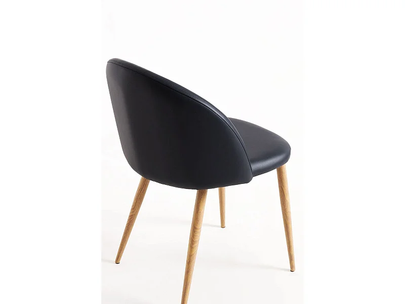 Sillas Comedor - Silla Vint Polipiel - Negro