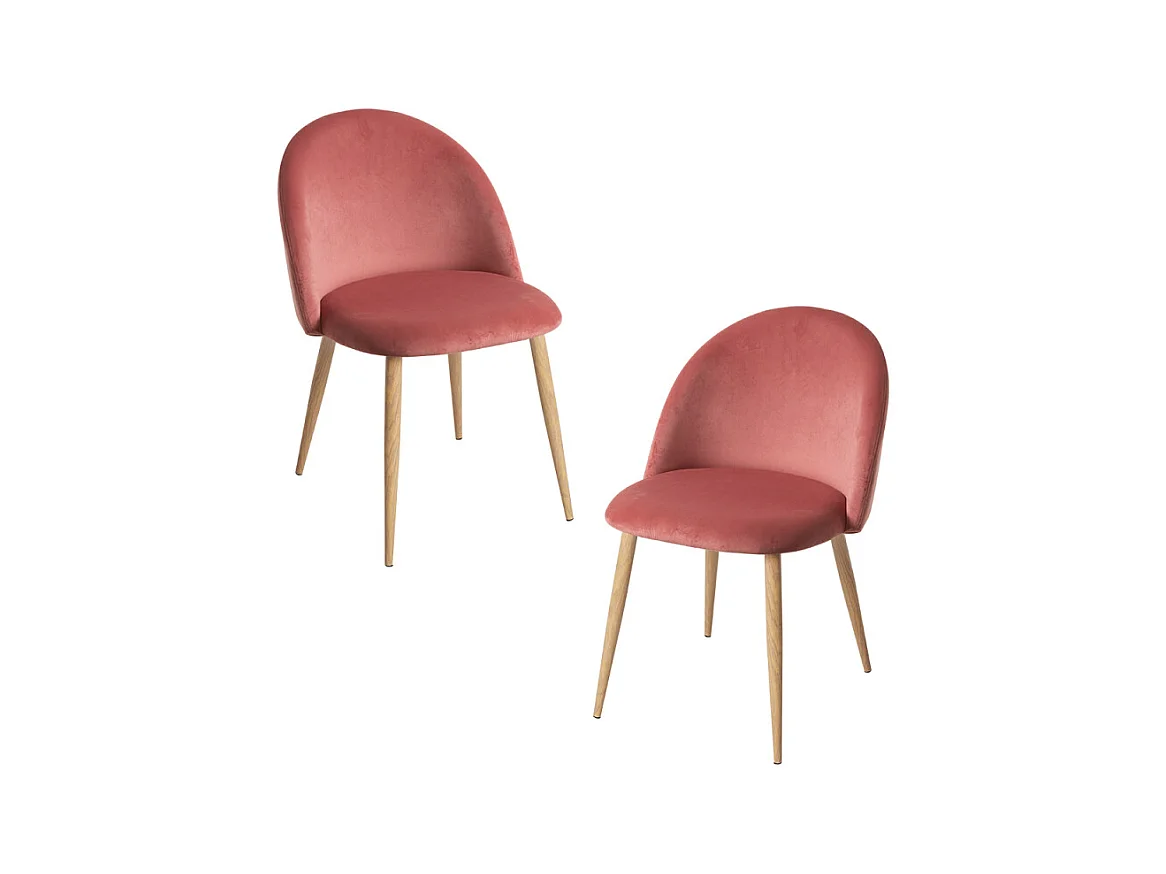 Packs Sillas Comedor - Pack 2 Sillas Vint Terciopelo - Rosa