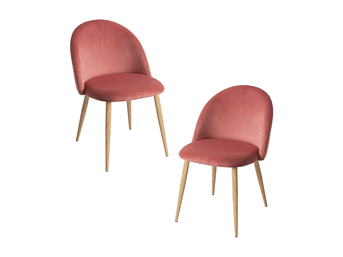 Packs Sillas Comedor - Pack 2 Sillas Vint Terciopelo - Rosa