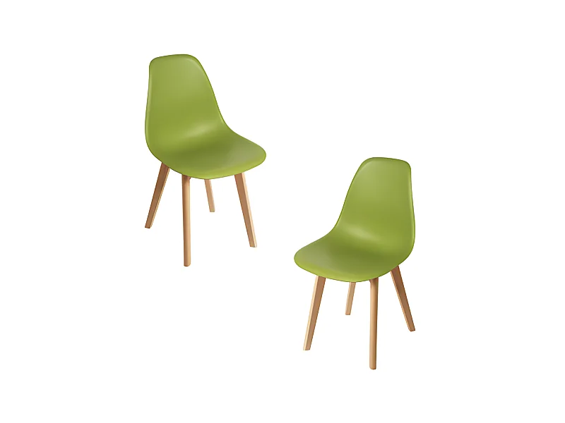 Packs Sillas Comedor - Pack 2 Sillas Kelen - Verde