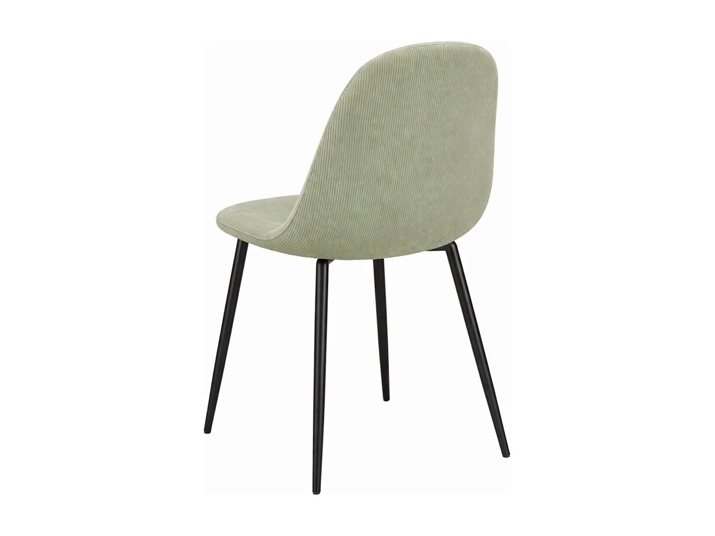 Sillas Comedor - Silla Black Teok Tela - Verde