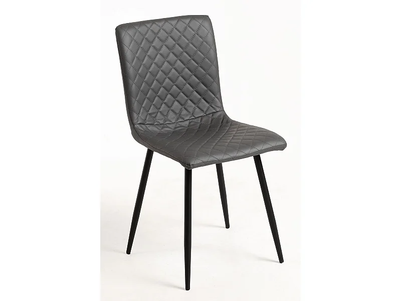 Packs Sillas Comedor - Pack 2 Sillas Rom Polipiel - Gris