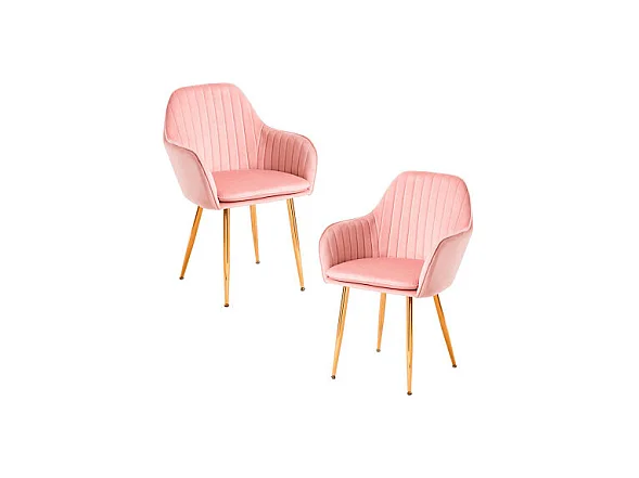 Packs Sillas Comedor - Pack 2 Sillas Chic Golden - Rosa