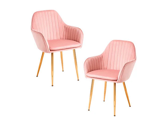 Packs Sillas Comedor - Pack 2 Sillas Chic Golden - Rosa