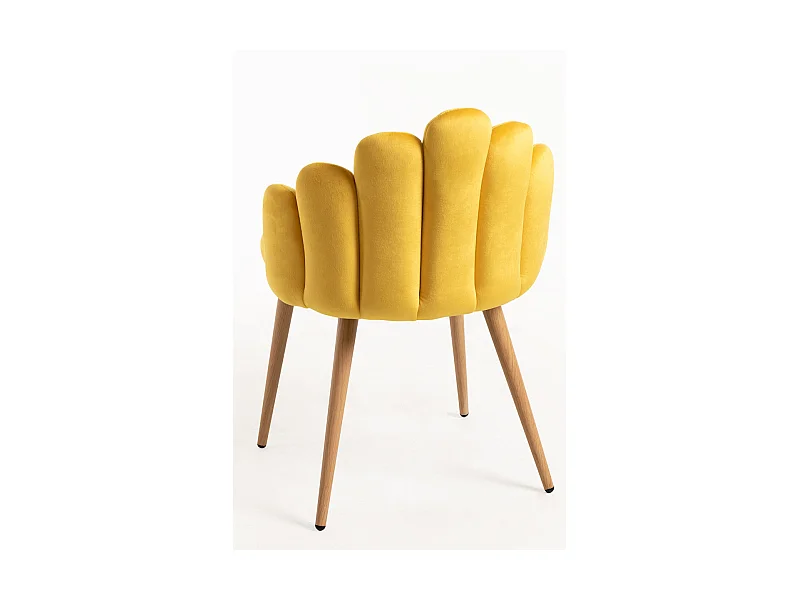Packs Sillas Comedor - Pack 2 Sillas Hand Terciopelo - Amarillo
