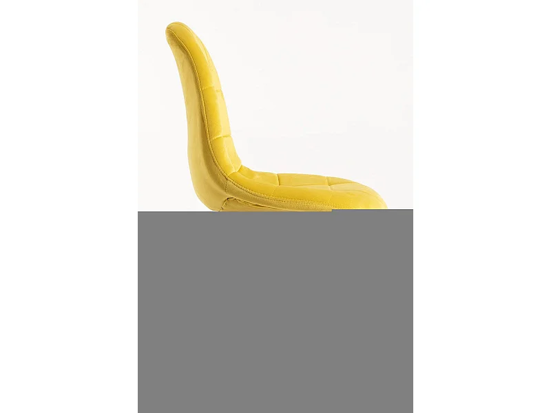 Sillas Comedor - Silla Kelen Terciopelo - Amarillo