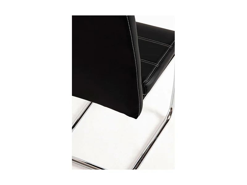 Packs Sillas Comedor - Pack 4 Sillas Hallen Polipiel - Negro