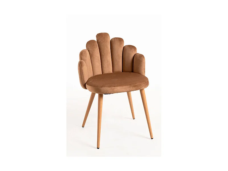 Packs Sillas Comedor - Pack 4 Sillas Hand Terciopelo - Marrón