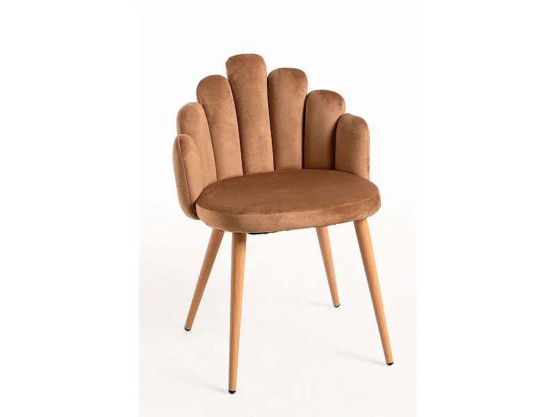 Packs Sillas Comedor - Pack 4 Sillas Hand Terciopelo - Marrón