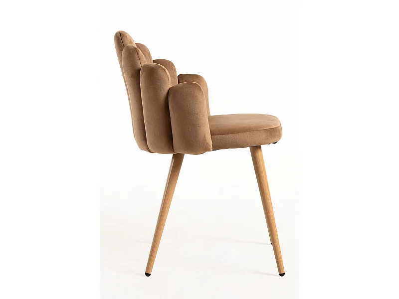 Packs Sillas Comedor - Pack 4 Sillas Hand Terciopelo - Marrón