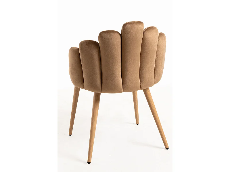 Packs Sillas Comedor - Pack 4 Sillas Hand Terciopelo - Marrón