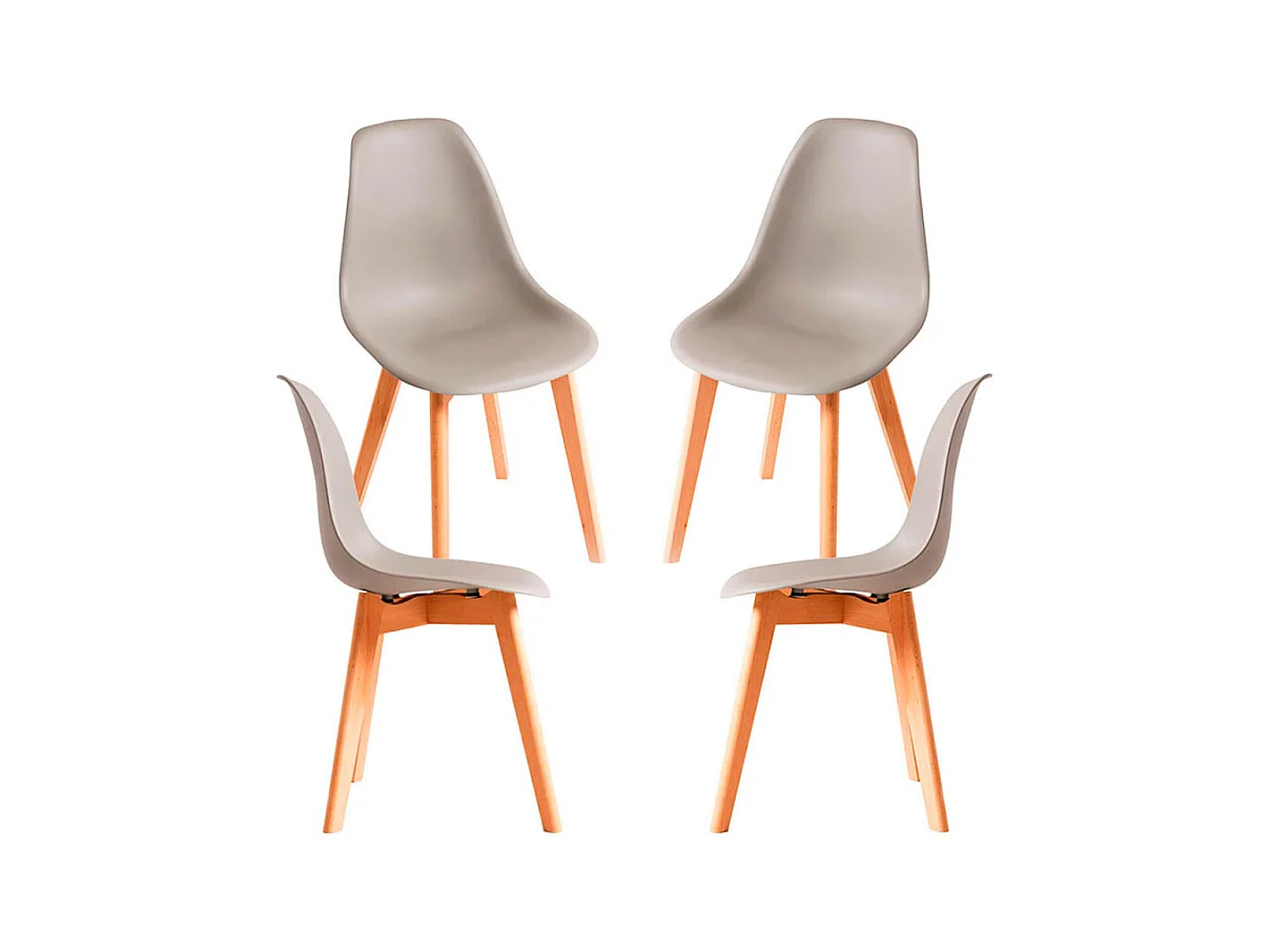 Packs Sillas Comedor - Pack 4 Sillas Kelen - Gris
