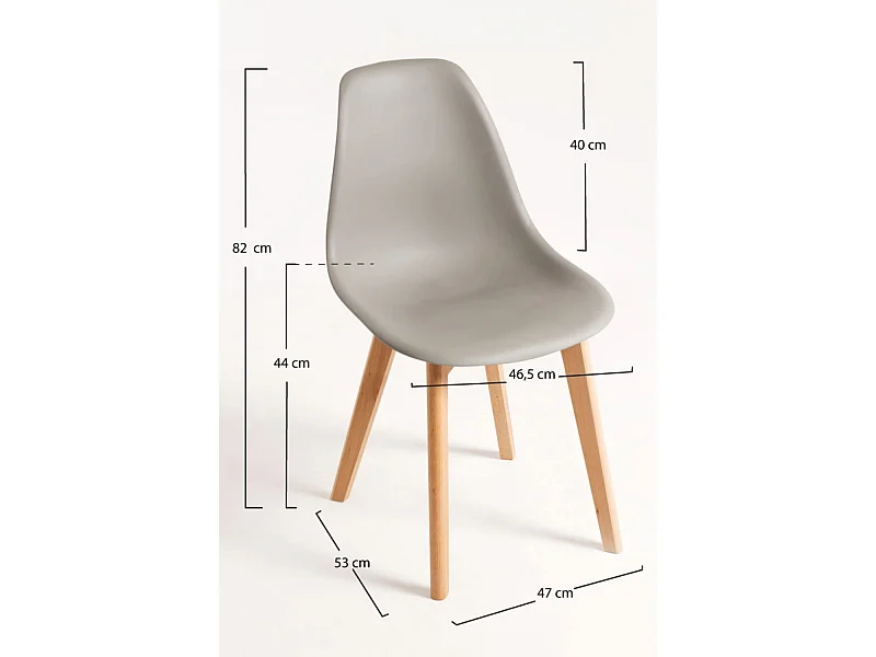 Packs Sillas Comedor - Pack 4 Sillas Kelen - Gris