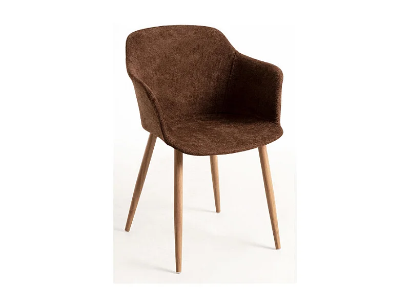 Sillas Comedor - Silla Kivi Tela - Marrón