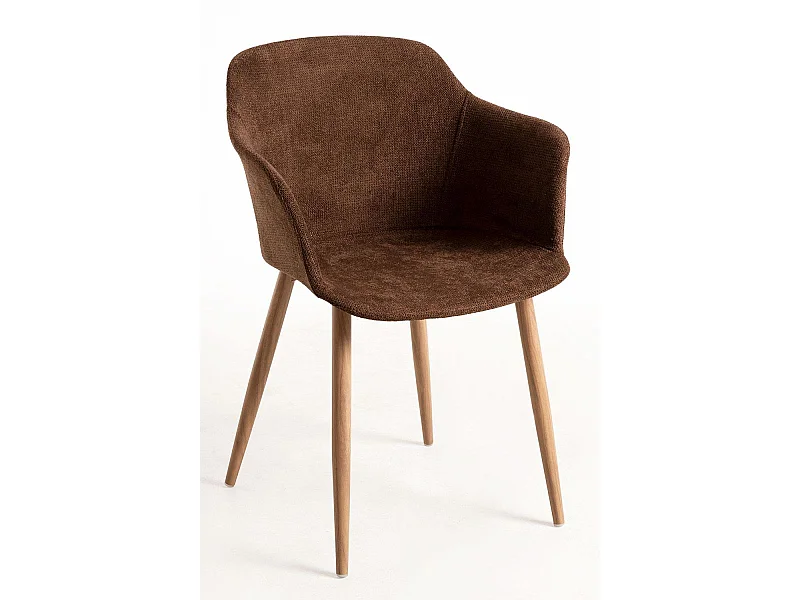Sillas Comedor - Silla Kivi Tela - Marrón