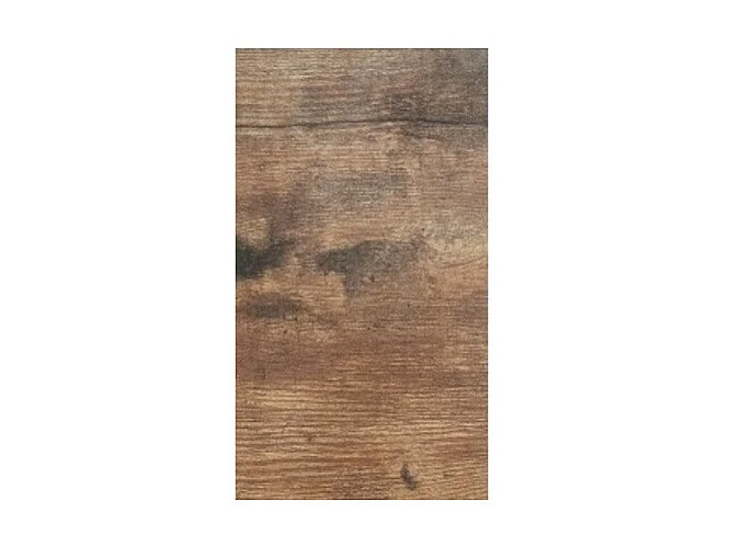 Table de chevet HAALAND – 1 tiroir – Noir et bois foncé – Style scandinave