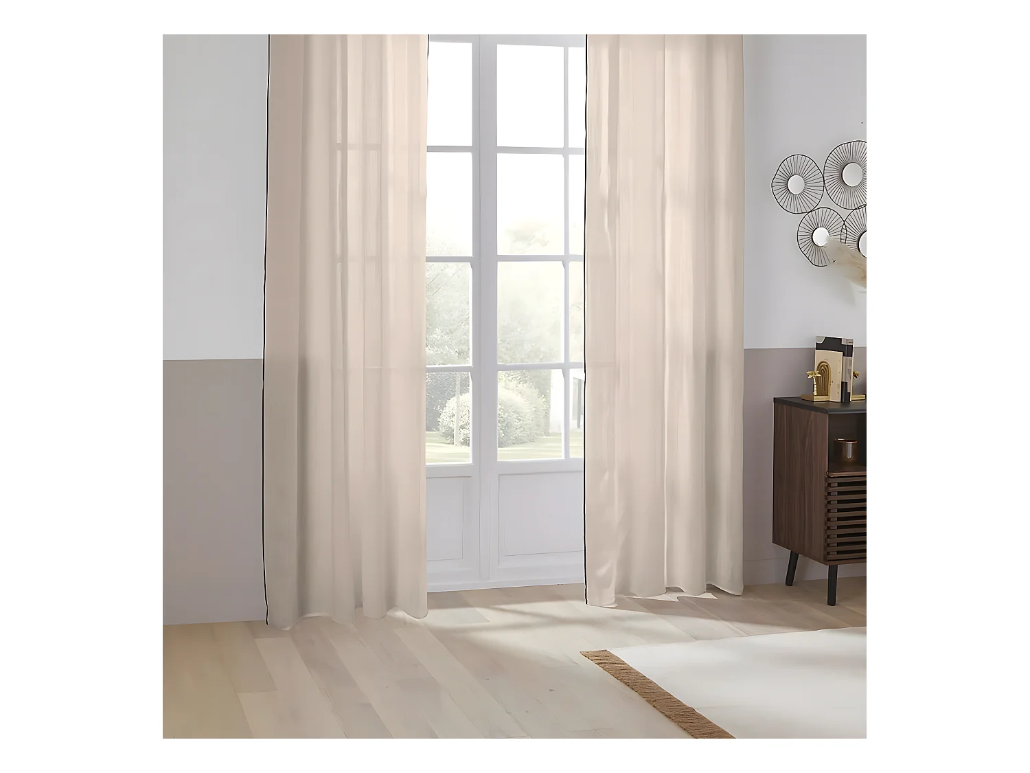 Cortina de pantalla en lino 100%