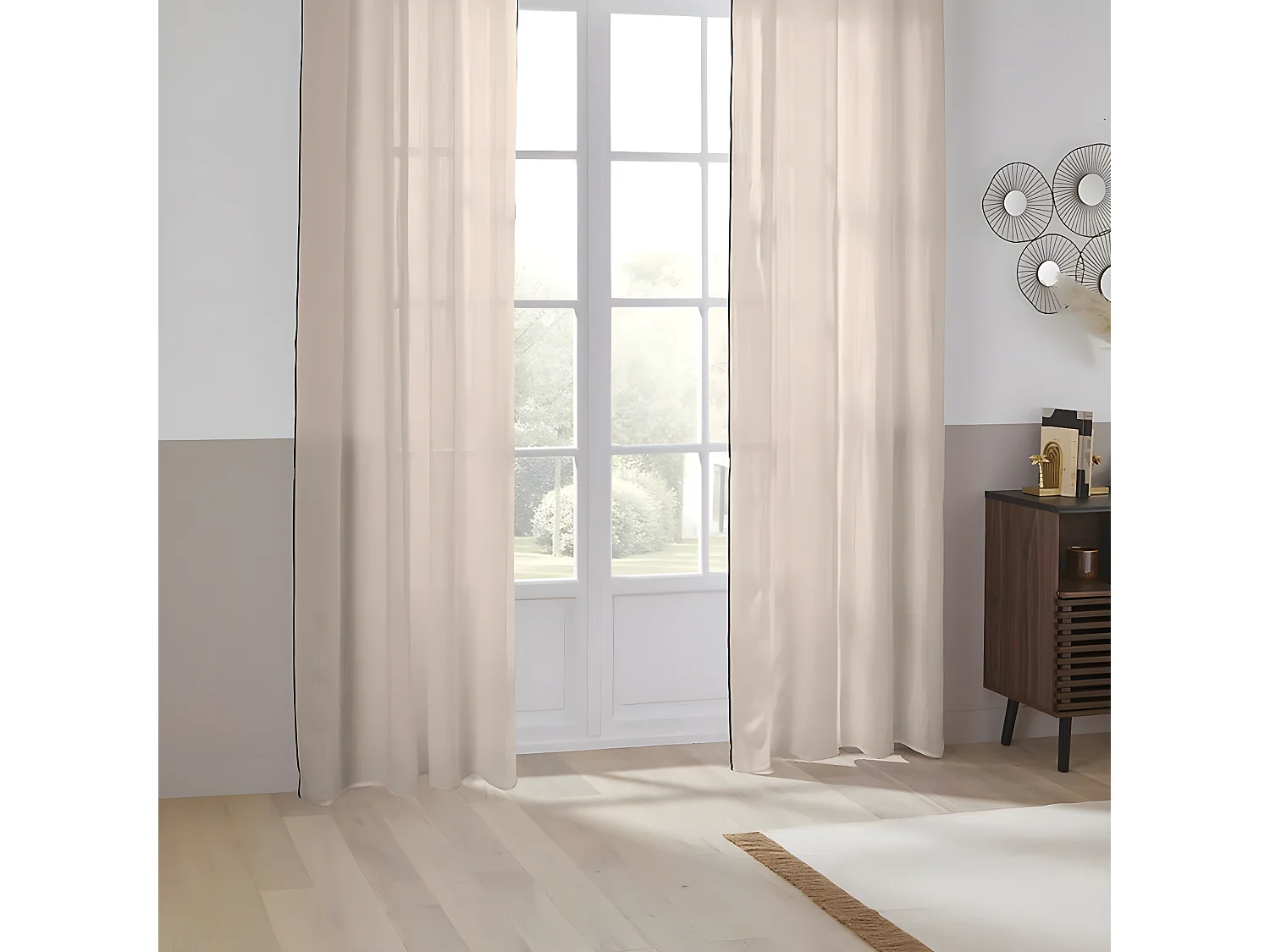 Cortina de pantalla en lino 100%