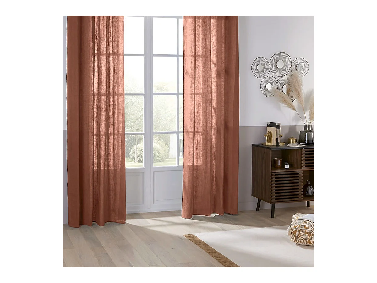 Cortina de pantalla en lino 100%