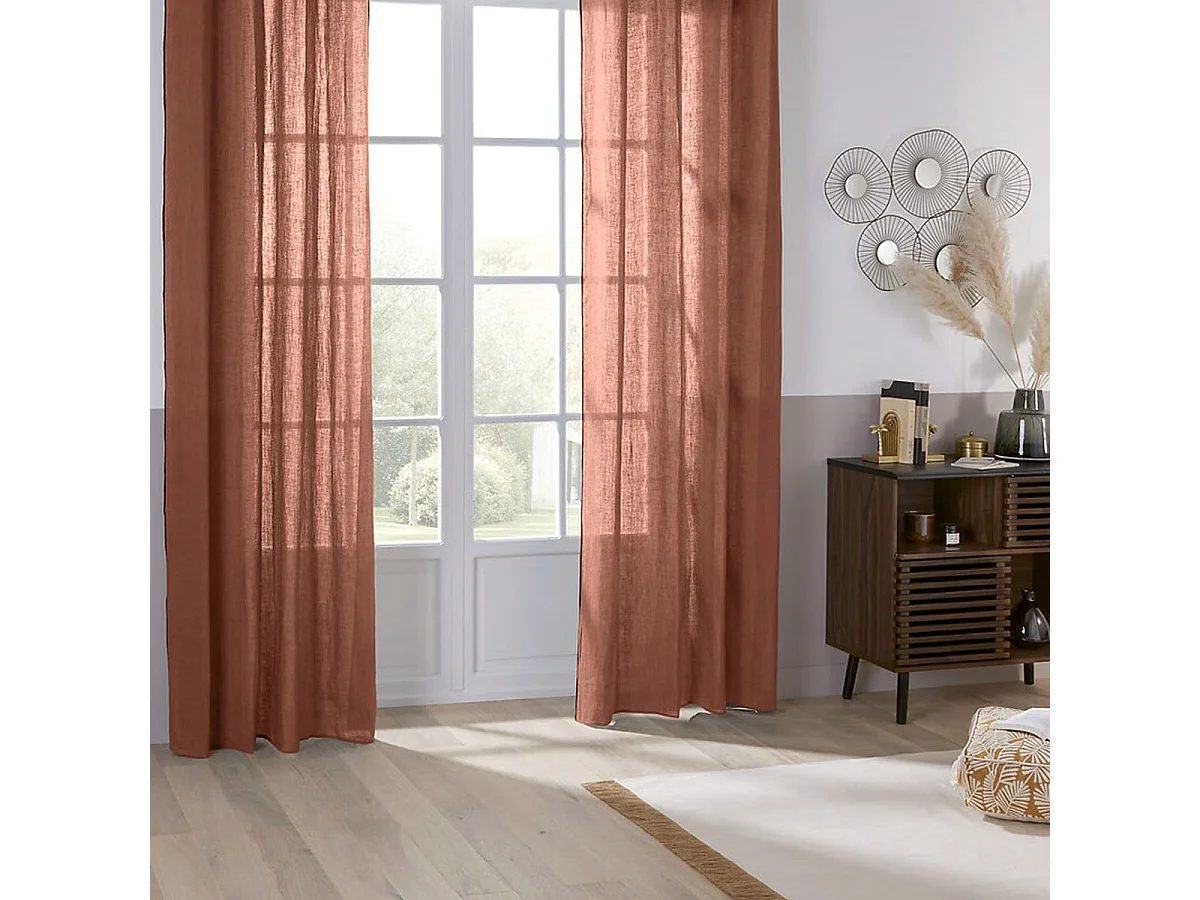 Cortina de pantalla en lino 100%