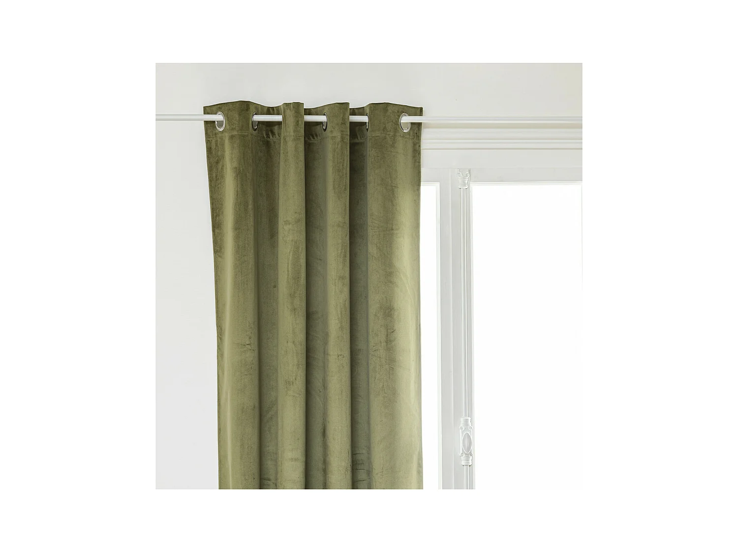 Visillo opaco de terciopelo 140 x 260 cm