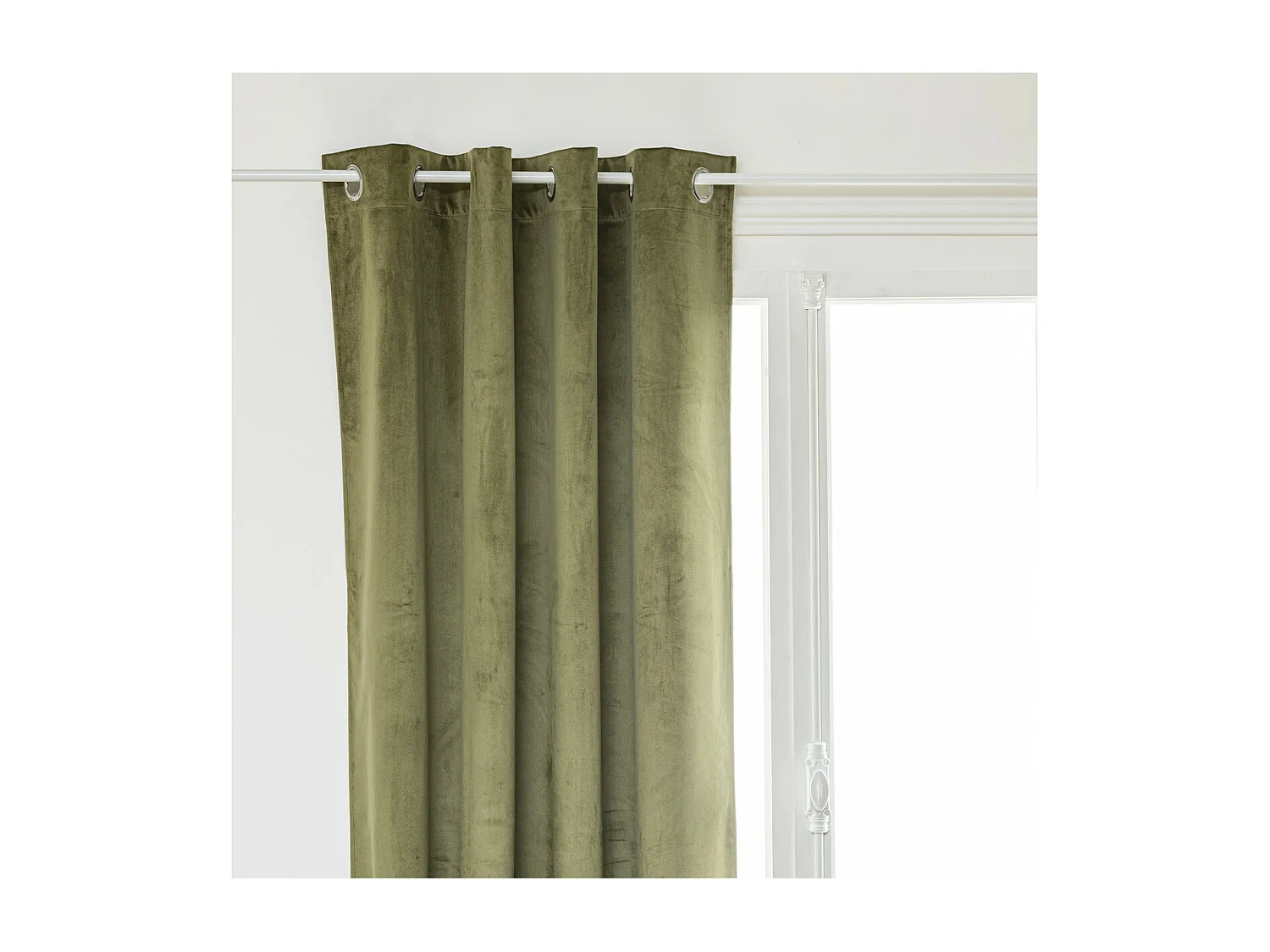 Visillo opaco de terciopelo 140 x 260 cm