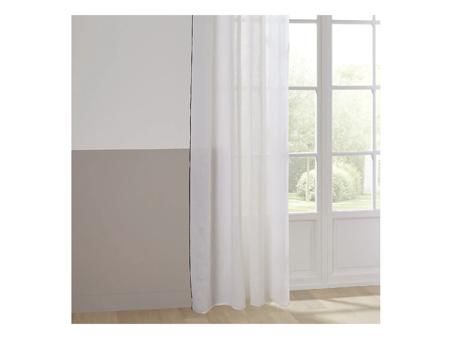 Cortina de pantalla en lino 100%