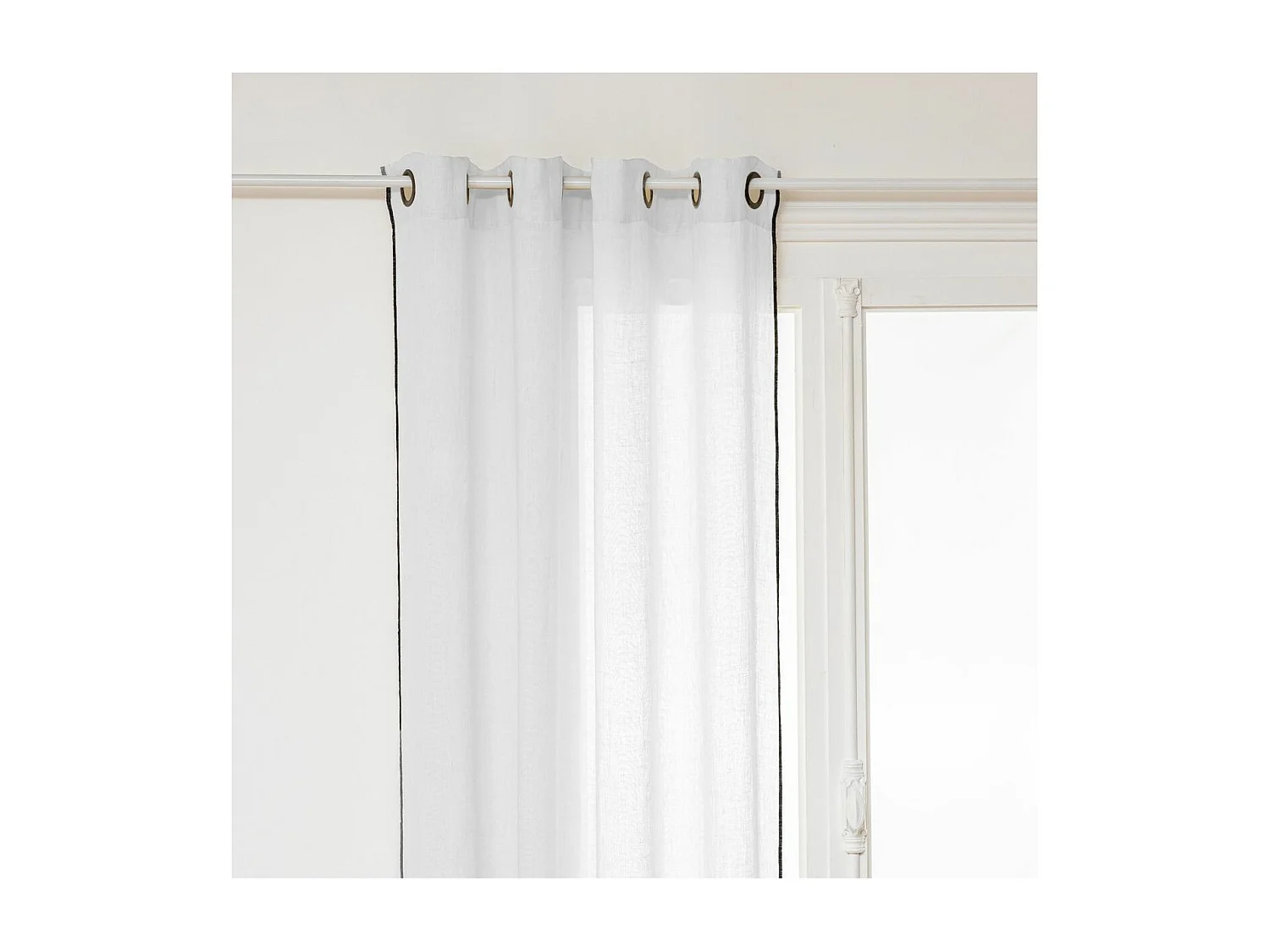 Cortina de pantalla en lino 100%