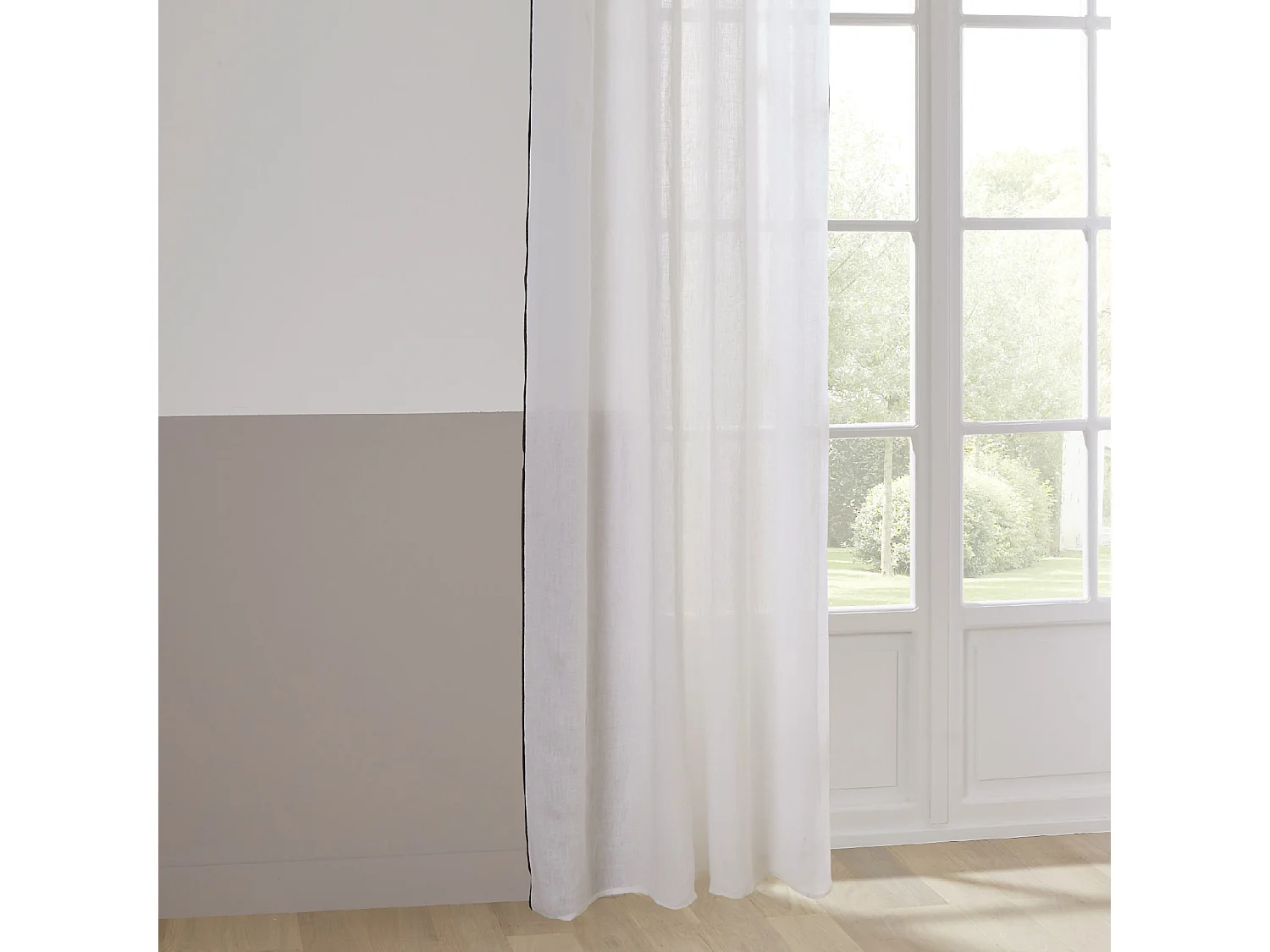 Cortina de pantalla en lino 100%