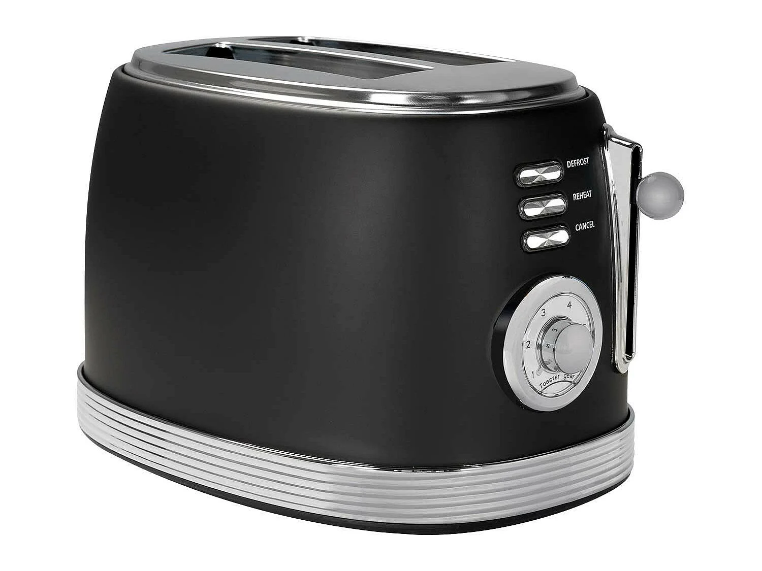 Dayron Retro Toaster 850W Nero/Argento
