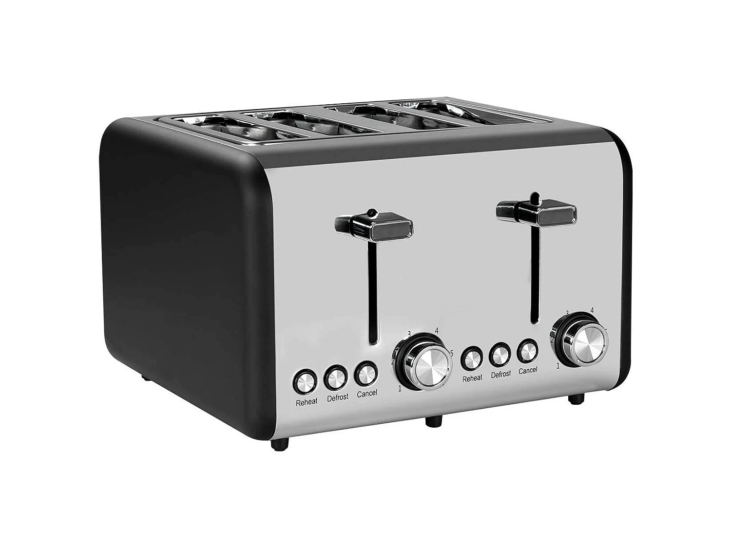 Grille-pain double  Retro 1500 W Noir/Argent Dayron