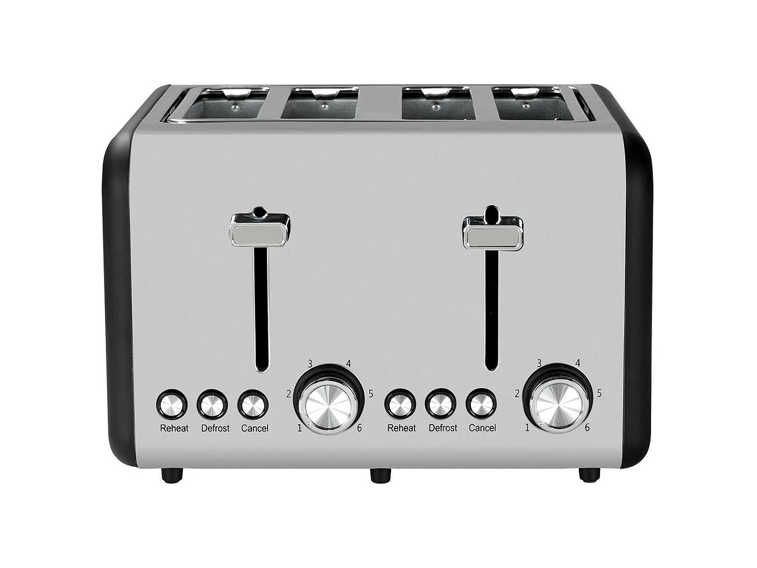 Grille-pain double  Retro 1500 W Noir/Argent Dayron