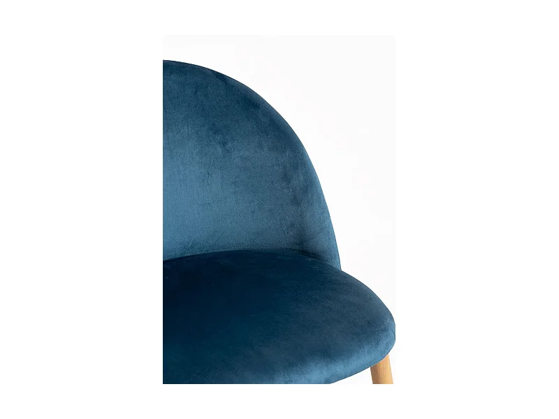 Sillas Comedor - Silla Vint Terciopelo - Azul