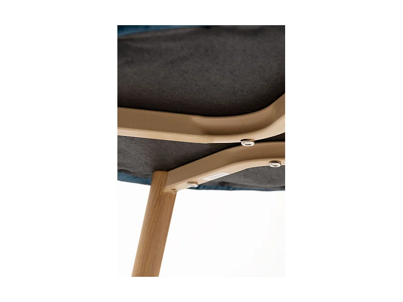 Sillas Comedor - Silla Vint Terciopelo - Azul