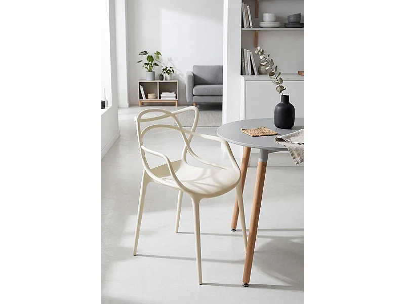 Sillas Comedor - Silla Korme - Beige