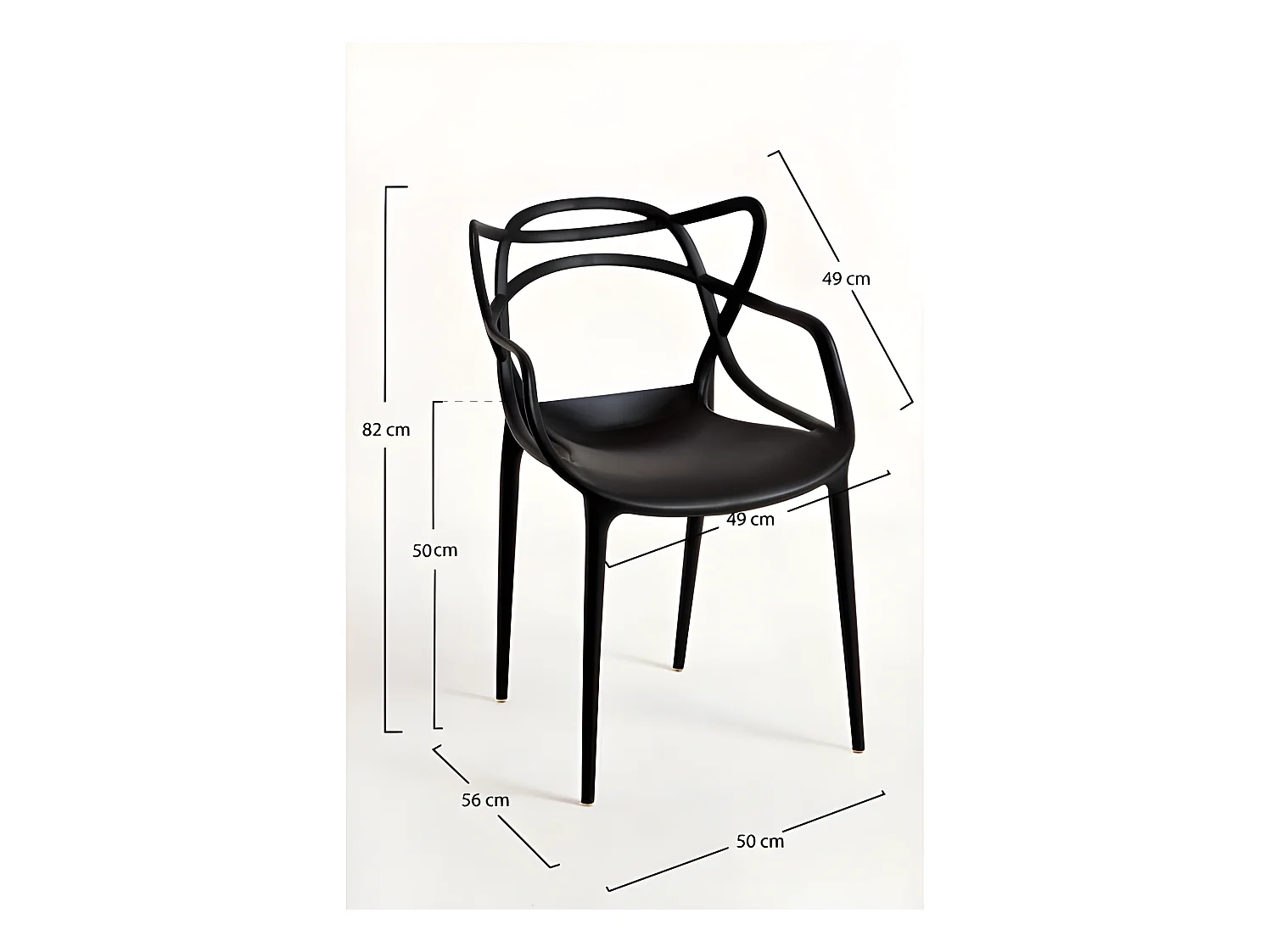 Sillas Comedor - Silla Korme - Negro