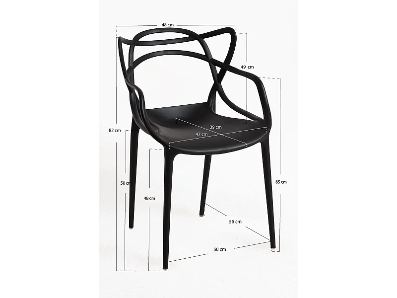 Sillas Comedor - Silla Korme - Negro