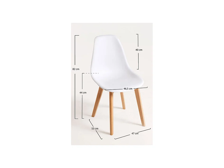 Sillas Comedor - Silla Kelen - Blanco