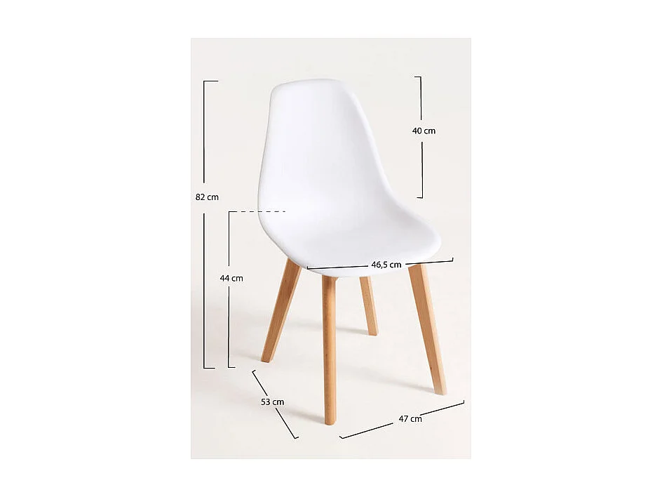 Sillas Comedor - Silla Kelen - Blanco