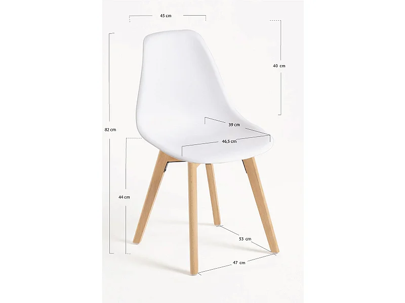 Sillas Comedor - Silla Kelen - Blanco