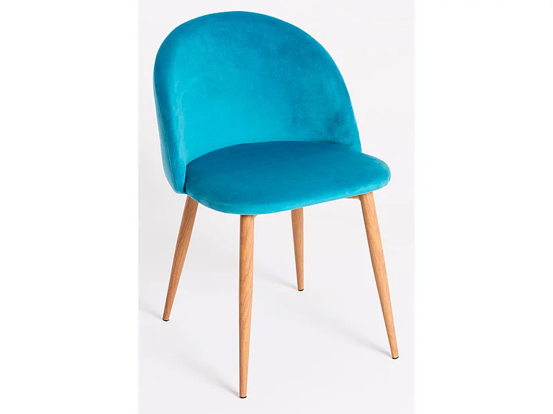 Packs Sillas Comedor - Pack 6 Sillas Vint Terciopelo - Verde azulado