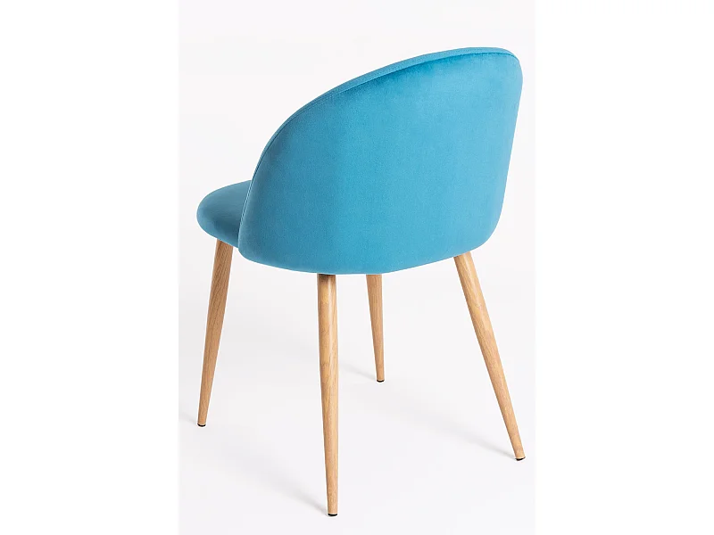 Packs Sillas Comedor - Pack 6 Sillas Vint Terciopelo - Verde azulado