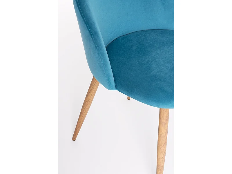 Packs Sillas Comedor - Pack 6 Sillas Vint Terciopelo - Verde azulado