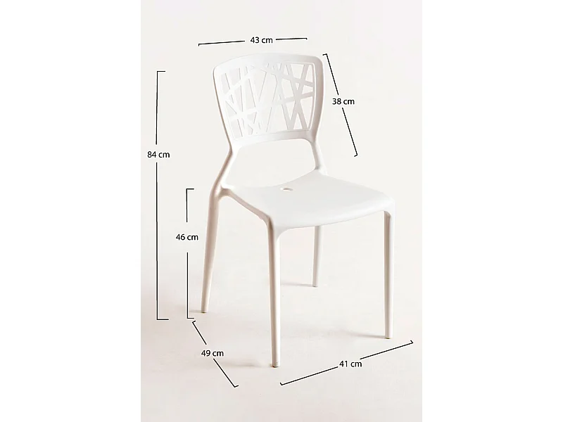 Sillas Comedor - Silla Delta - Blanco