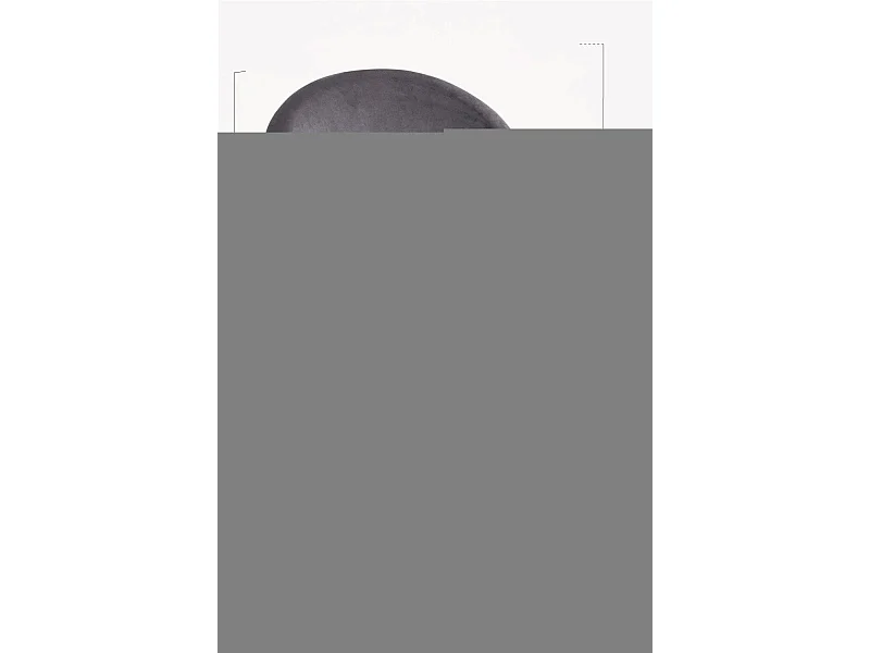 Sillas Comedor - Silla Vint Terciopelo - Gris oscuro