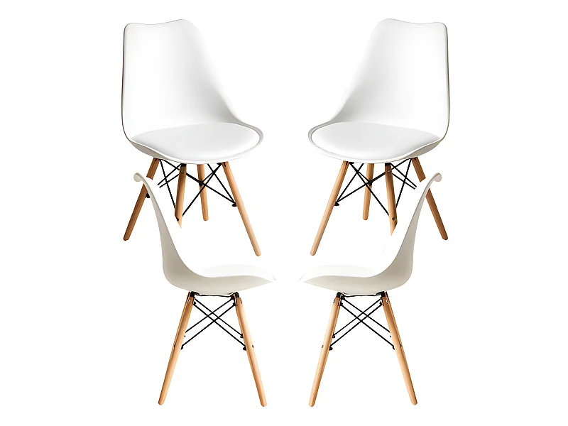 Pack 4 Sillas Tilsen - Blanco