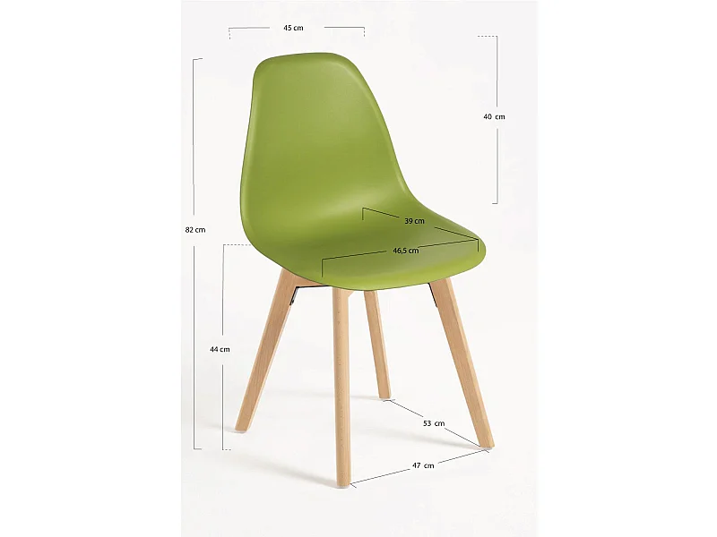 Sillas Comedor - Silla Kelen - Verde